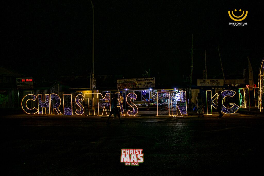 Christmas in KG lighting festival on the streets of Wetse Kojo, Korle Gonno