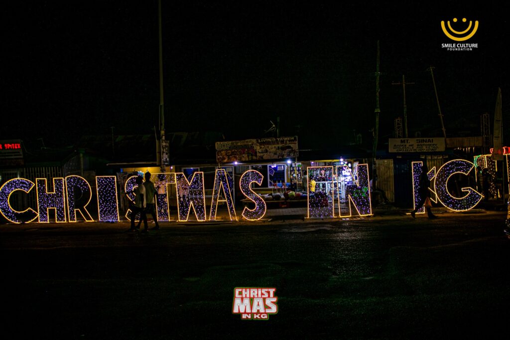 Christmas in KG lighting festival on the streets of Wetse Kojo, Korle Gonno