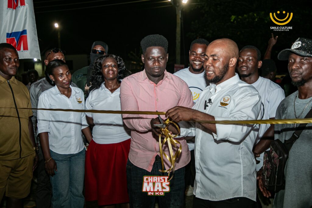 Christmas in KG lighting festival on the streets of Wetse Kojo, Korle Gonno