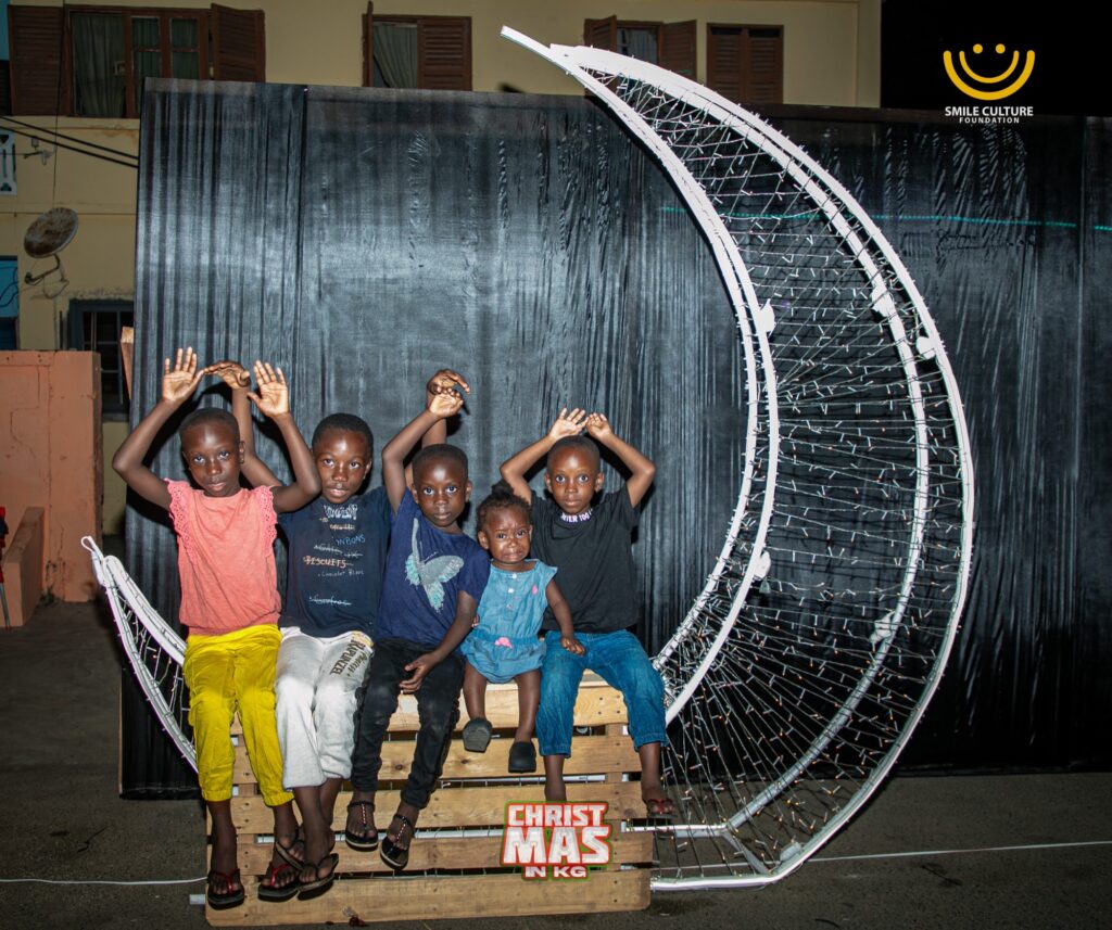 Christmas in KG lighting festival on the streets of Wetse Kojo, Korle Gonno